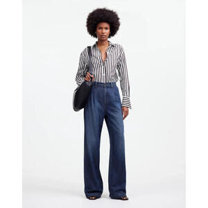 Madewell Blue Wide-Leg Jeans
